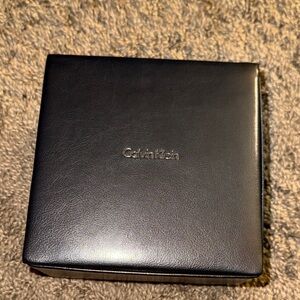 Calvin Klein Sleek Black Leather Case small used